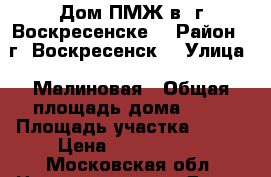 Дом ПМЖ в. г Воскресенске  › Район ­ г. Воскресенск  › Улица ­ Малиновая › Общая площадь дома ­ 30 › Площадь участка ­ 900 › Цена ­ 1 500 000 - Московская обл. Недвижимость » Дома, коттеджи, дачи продажа   